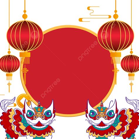 Lantern Festival Clipart Hd Png Circular Spring Festival Red Lantern