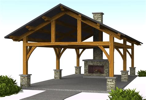 Lots of free outdoor plans, along with detailed instructions. Wiring a Timber Frame Pavilion | Backyard pavilion ...