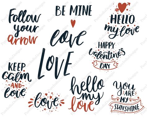 Valentine Svg Bundle Love Svg Cut File Bundlekids Cut File Etsy