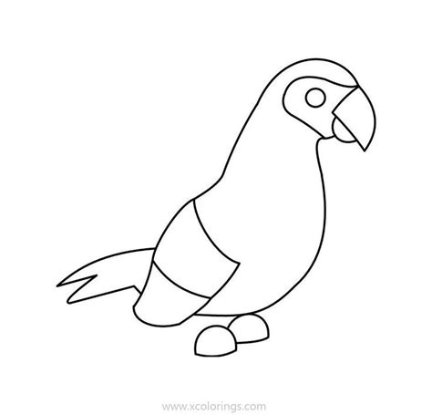 Roblox Adopt Me Coloring Pages Parrot Pets Drawing Pokemon Coloring