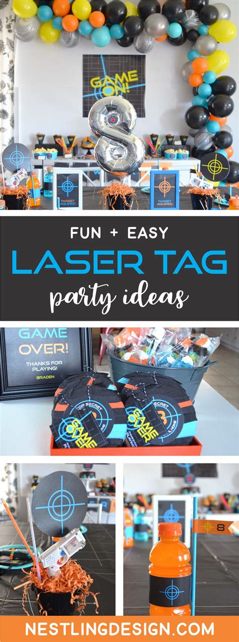 Laser Tag Party — Nestling Design Laser Tag Birthday Party Laser Tag