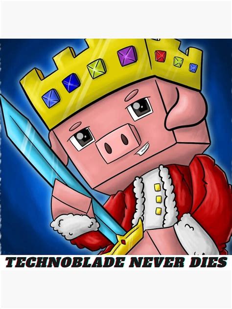 Technoblade Classic T Shirt Technoblade Never Dies Poster For Sale