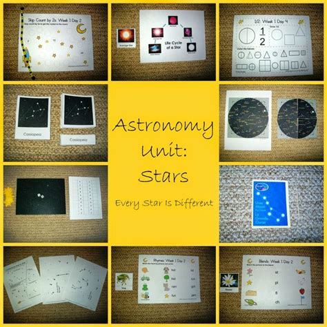 Every Star Is Different Astronomy Unit Stars Homeschool Science
