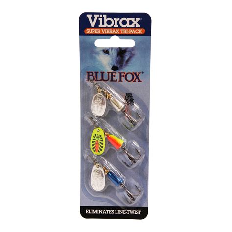 Blue Fox Lure Kits Super Vibrax Tri Pack Fishing Lures