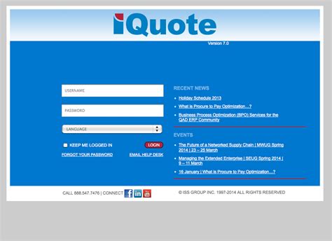 Read or write a story, book, quiz, survey, or poll. Sales Quote Management - iQuote - ISS Group