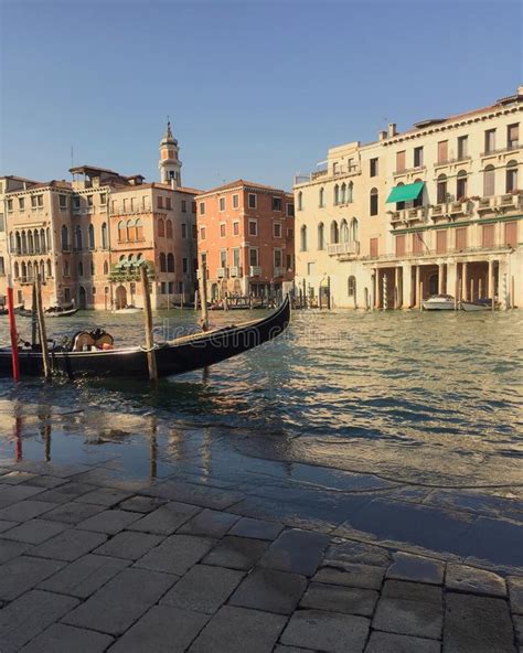 Landscape Of Venice With Light Blue Sea Stock Image Image Of Venice