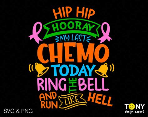 Hip Hip Hooray My Last Chemo Today Ring The Bell And Run Like Hell