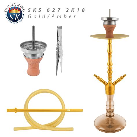 Maybe you would like to learn more about one of these? SKS 627 2K18 in Gold/Amber - Top Shisha Komplett Set bei SHISHA-KING online kaufen | La Mar ...