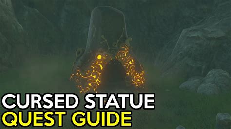 the cursed statue shrine quest and kam urog shrine solution legend of zelda breath of the wild