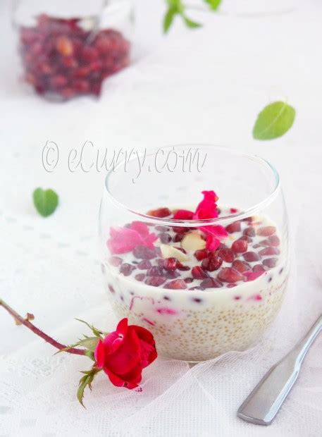 Quinoa Pudding With Rose And Pomegranate Ecurry The Recipe Blog