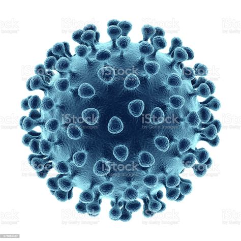 Virus Isolated On White Background Stock Photo - Download Image Now ...