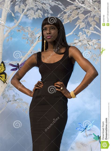 Elegant Black Woman Editorial Photography Image Of Rings