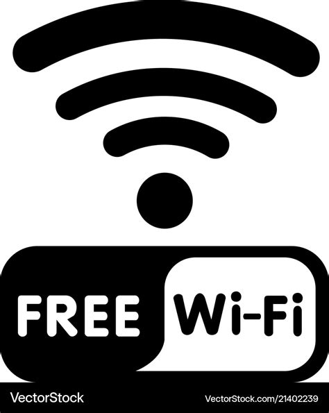 Free Wifi Icon White Background Image Royalty Free Vector