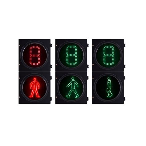 Top Quality 300mm Pedestrian Traffic Light With Led Countdown Timer