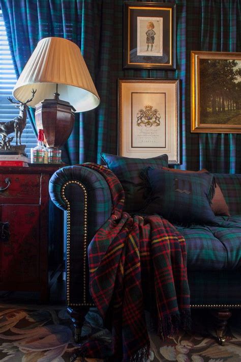 Tartan fireside chair / footstool / 2 seater sofa. Tartan plaid love! | Victorian sofa, Scottish interiors ...