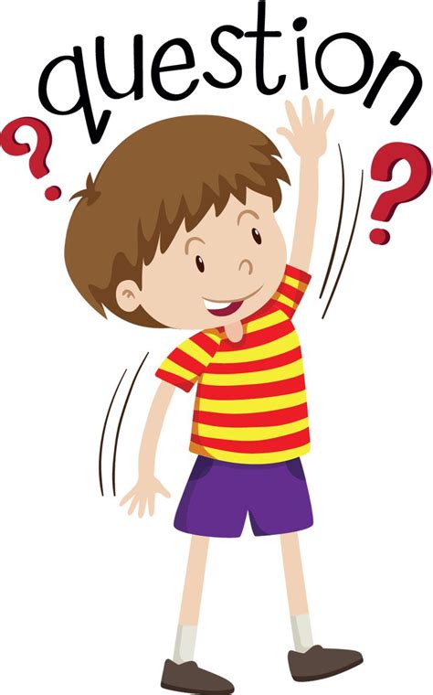 6 Underlying Benefits Of Asking Questions Clip Art Little Boys