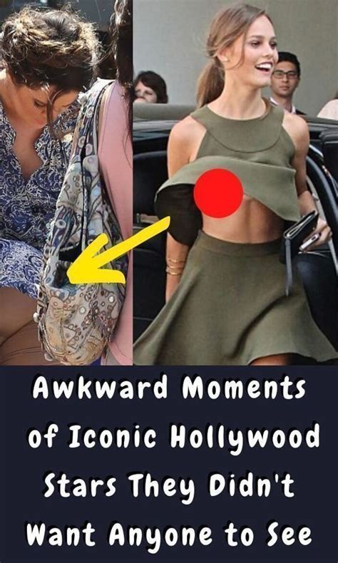 Awkward Moments Of Iconic Hollywood Stars They Didnt Want Anyone To