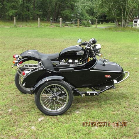 2009 Triumph Thruxton With Cozy Rocket Sidecar Us 1199500 Image 3 Sidecar Triumph