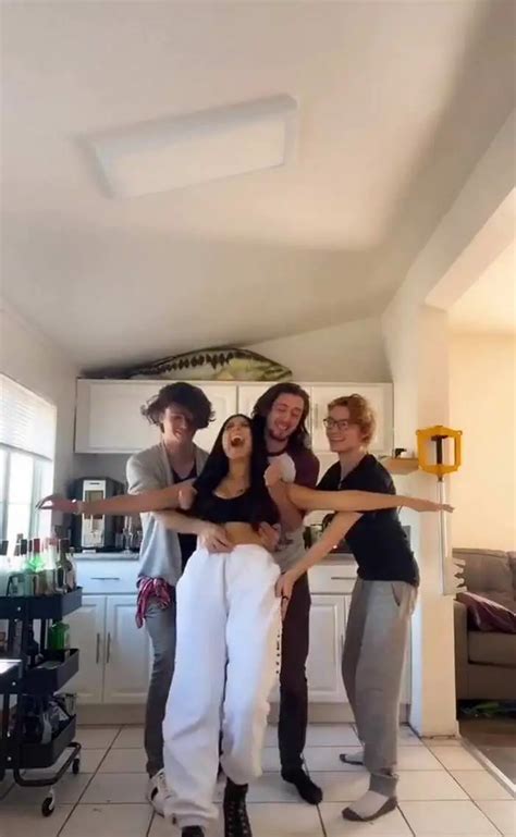 Kira Kosarin Performs A Trust Fall With Her Friends