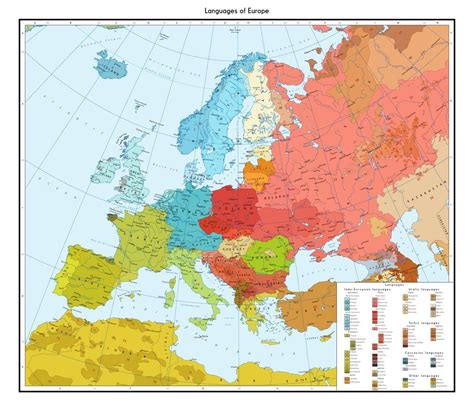 Mappa Delle Lingue Parlate In Europa