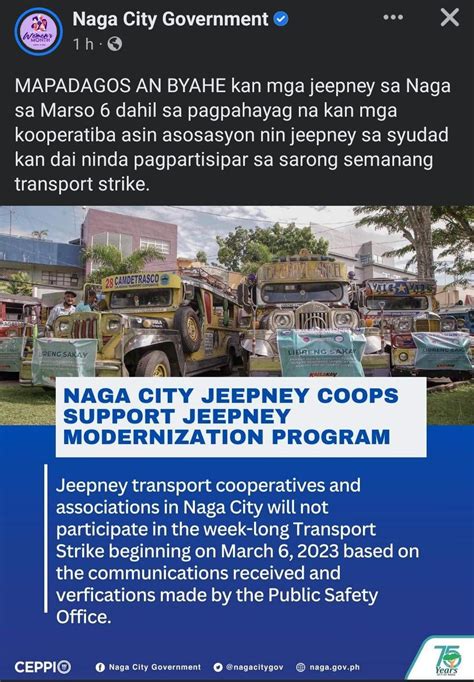 This Intrigues Me Why Do You Think Naga City Jeepney Coops Support The