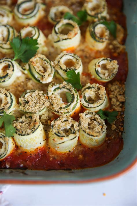 Zucchini Lasagna Roll Ups Paleo Meals