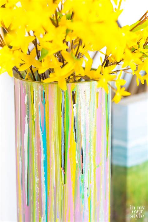 How To Paint A Glass Vase The Easy Way Acrylic Craft Paint Painting