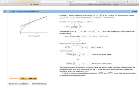 Solved Find The Linearization Of The Function F X Chegg Com