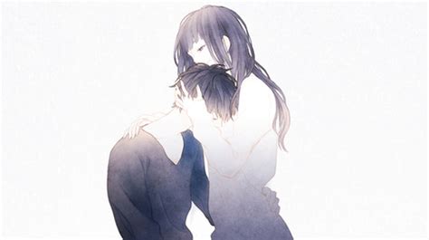 Love Sad Anime Hug Anime Girl Anime Boy Anime Couple Anime