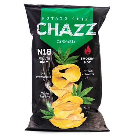Chazz Potato Chips Cannabis 18 Adults Only