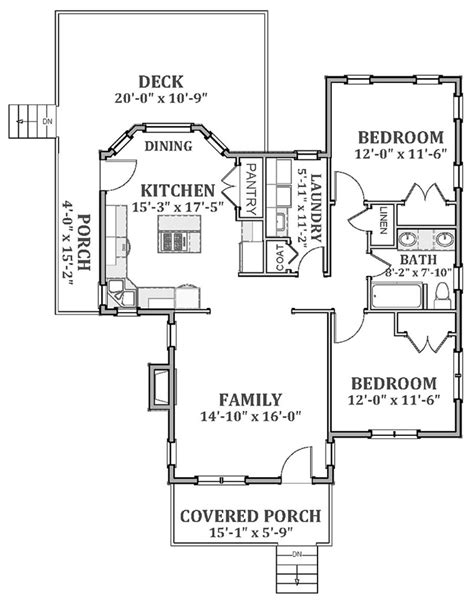 Cottage Style House Plan 2 Beds 100 Baths 1068 Sqft Plan 898 24