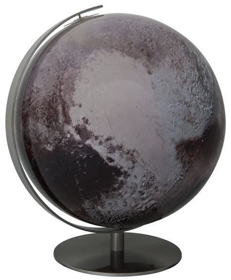Venetia burney is often credited as having suggested the name for the celestial body. PLUTO GLOBUS. Durchmesser 30 cm.Fuß aus Edelstahl und Holz