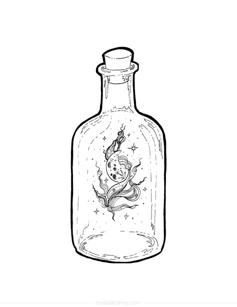 “bottle” Coloring Page