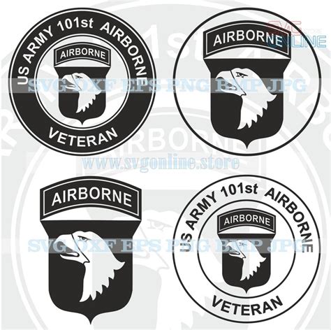 101st Airborne Svg Dxf Png Clipart Vector Cricut Cut Cutting Etsy