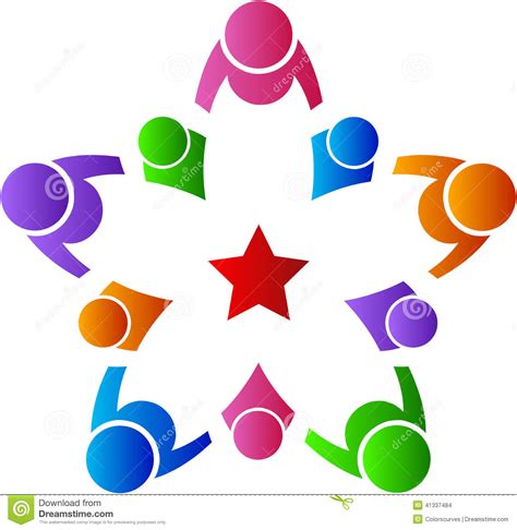 Star People Team Stock Vector Image 41337484
