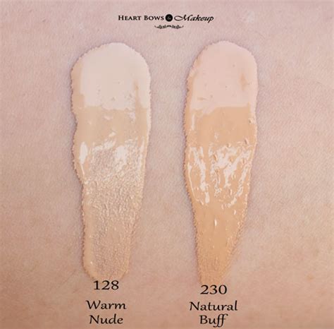 Maybelline Fit Me Matte Poreless Foundation Warm Nude Natural Buff Review Swatches