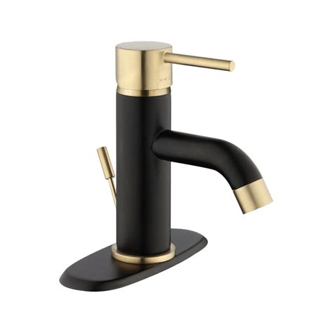 Black Bathroom Faucet Single Handle Delta Trinsic Single Hole Single