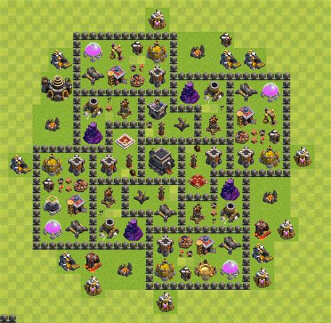 Clash Of Clans Town Hall 9 Layout