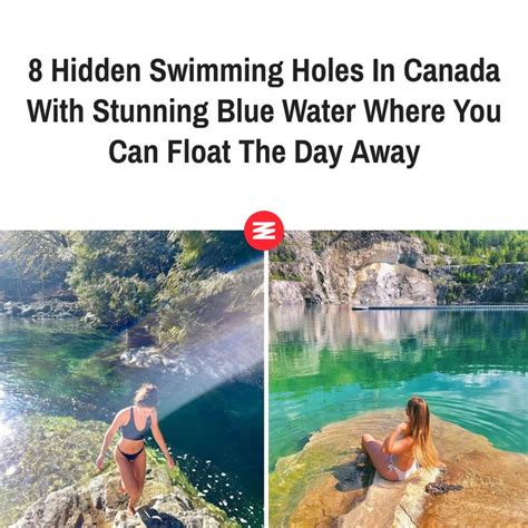 8 Hidden Swimming Holes In Canada With Stunning Blue Water Where You