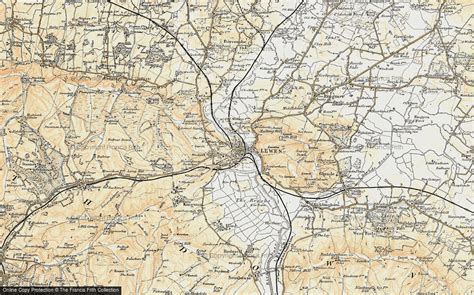 Historic Ordnance Survey Map Of Lewes 1898 Francis Frith