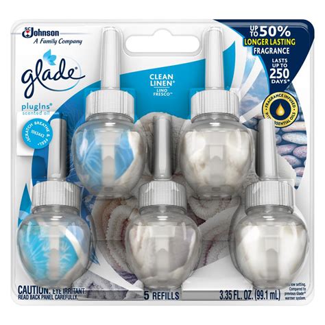 Glade 335 Fl Oz Clean Linen Scented Oil Plug In Air Freshener Refill