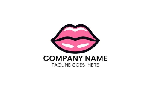 Premium Vector Pink Lips Logo Free Vector