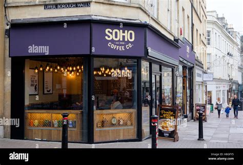 Soho Coffee Company Cafe Bath Somerset England Stock Photo Alamy