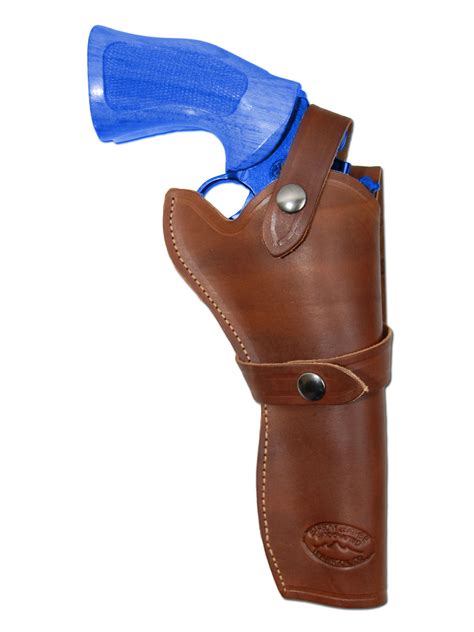 New Barsony Brown Leather Western Style Gun Holster Smith And Wesson 6