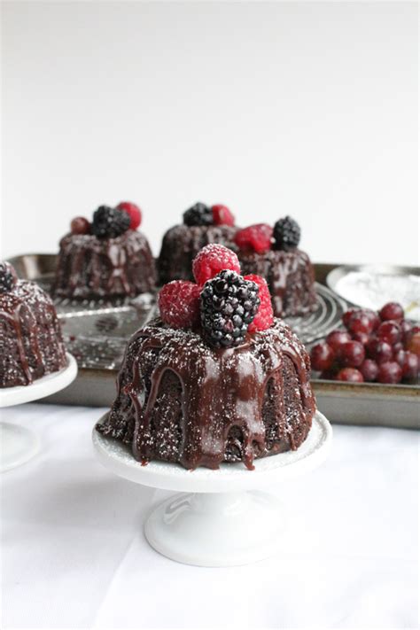 Doesn't get any better than this! mini chocolate bundt cakes
