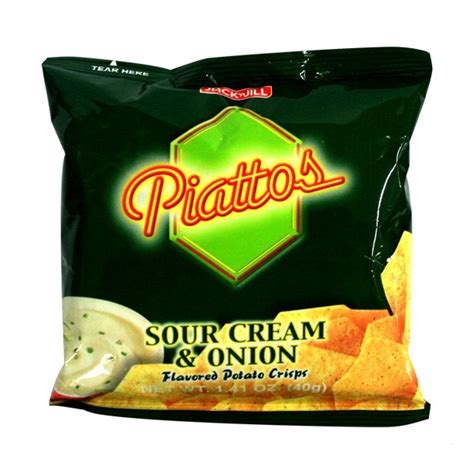Piattos Sour Cream And Onion Potato Chips 40g