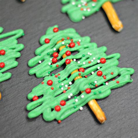 Chocolate Christmas Tree Pretzels Kitchen Fun With My 3 Sons