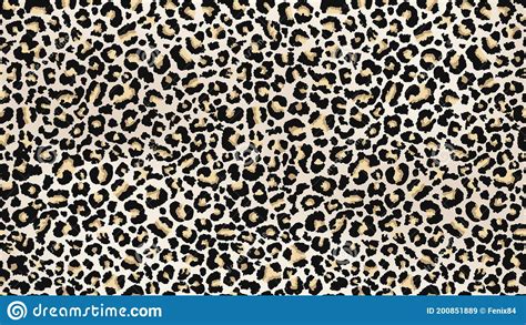 Leopard Print Seamless Pattern Stock Vector Illustration Of