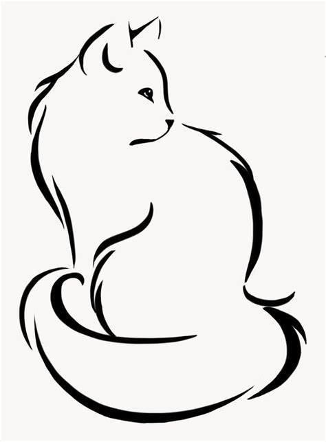 Cat Silhouette For Tattoo Catsilhouette Картины чернилами Дизайн