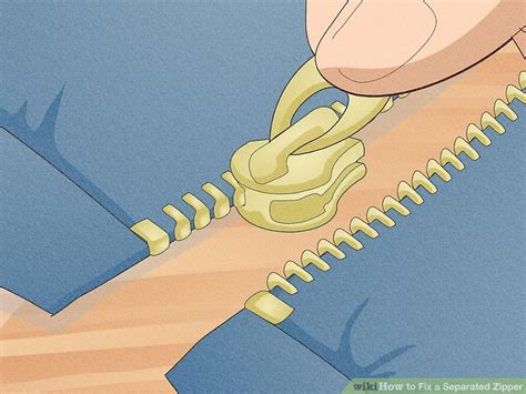 How To Fix A Separated Zipper 11 Steps With Pictures Wikihow